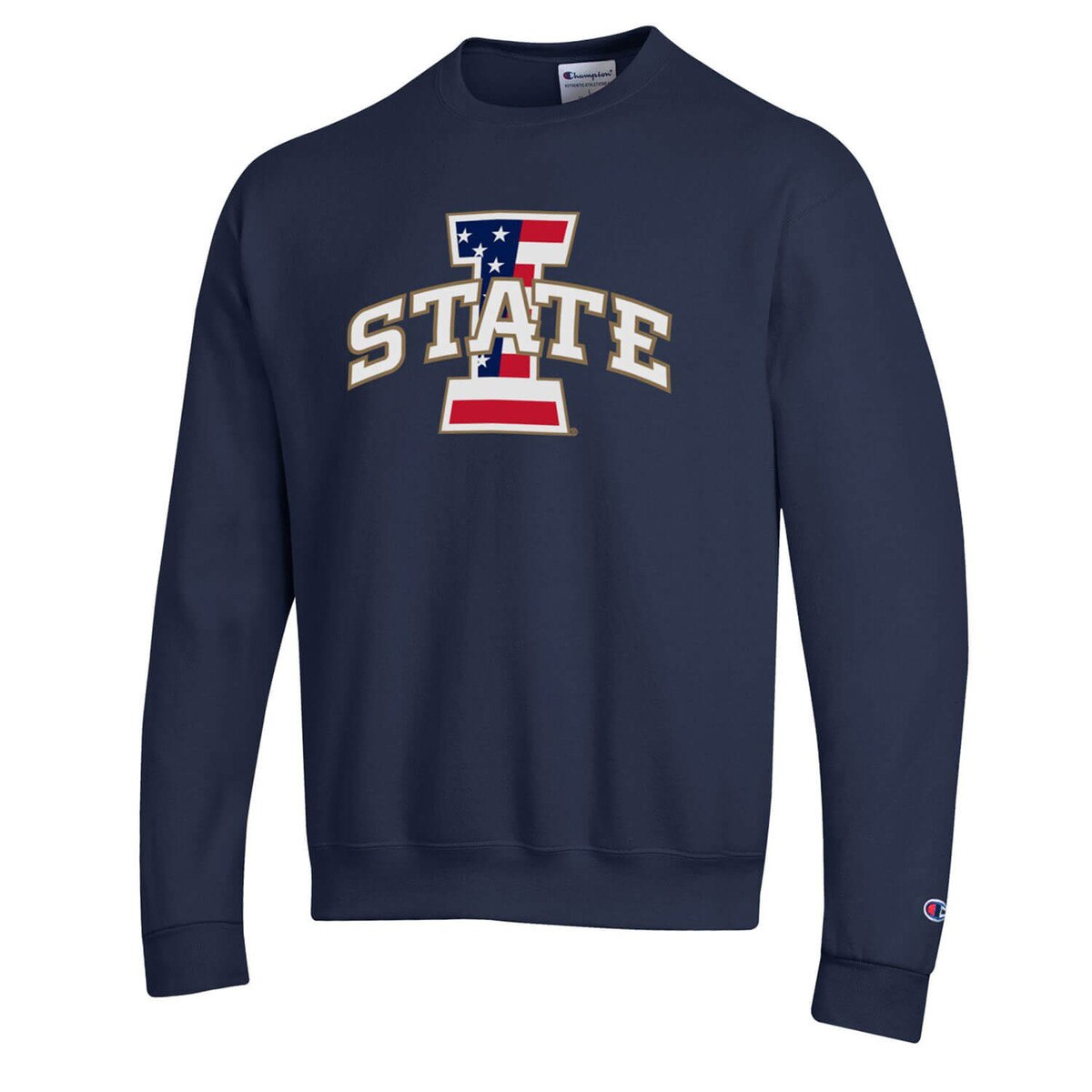 Champion® Patriotic I-State Navy Powerblend Crewneck